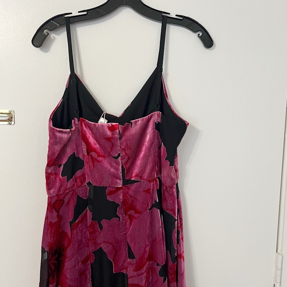 NWT Hutch Floral High Low Velvet Burnout Dress - Picture 6 of 8